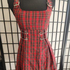 Vintage Lip Service Plaid Dress, S (see description re sizing!)